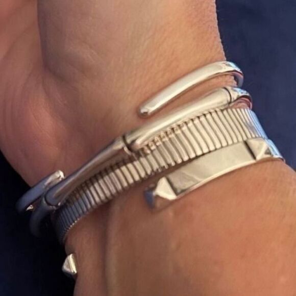 The Bamboo II Cuff Bracelet in 925 silver - Picture 7 of 8